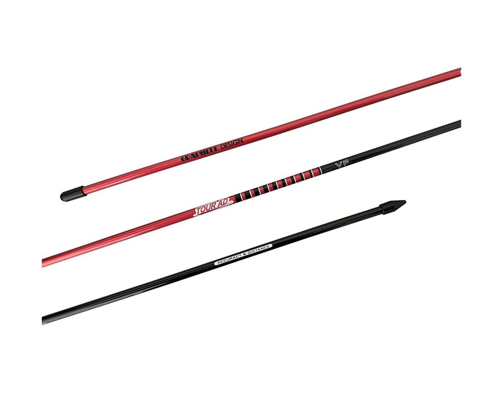 Tour AD Swing Practice Alignment Stick, Graphite Design VF Model (Black/Red)