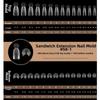 280pcs 14 Sizes Sandwich Dual Nail Forms Square Oval Acrylic Nail Extension  for Manicure Tools