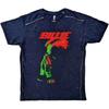 Billie Eilish T Shirt Official Hands Face Blue Snow Wash New S M L XL