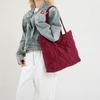 Borsa a tracolla casual da donna in piuma borsa a tote invernale a rombi
