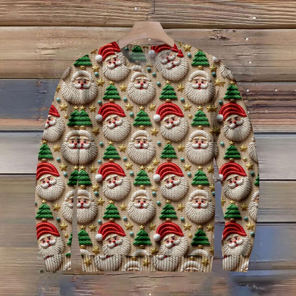 Funny Christmas Sweater For Men And Women, Holiday Pullover 2025, Novelty Crewneck Sweatshirt, Festive Gift