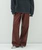 Obeodyupeulleeo Semi Wide Leather Pants_Red