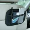 1X Black Car Storage Leather Pouch Bag Phone Holder Organizer Auto Accessories