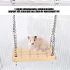 Wooden Pet Hamster Swing Hanging Bed Hammock Cage Exercise Molar Toy