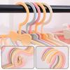 4/10PCS Children Clothes Hanger Baby Clothing Organizer Display Hangers Plastic Kids Coats Windproof Holder Rack Closet Storage