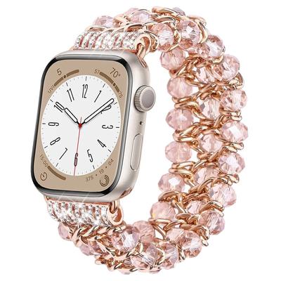 Glitzerperle, kompatibles Apple Watch-Armband für Damen, 38 mm, 40 mm, 41 mm, 42 mm, 44 mm, 45 mm, iWatch Ultra Series SE 9 8 7 6 5 4 3 2 1 Band