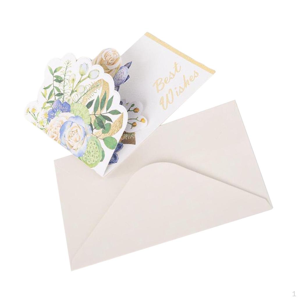 3D Flower Card with Envelope for Mother's Day And Year Celebrations