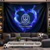 Wall Hanging Tapestry Custom NamePortsmouth FC Pattern Personalized Printed Fabric Wall Decor