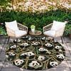 Panda Pattern Round rug,Carpet Rug for Living Room Bedroom Sofa Playroom Decor,Non-slip Floor Mat,Holiday Gifts and Birthday Gifts