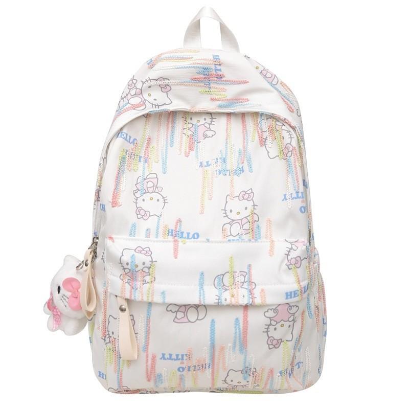 Adorable Cartoon Backpack For Students Trendy Fashionable Nylon School Bag