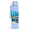 1PC Summer Vibes Gradient Letter 750ml Color Plastic Sports Water Bottle Leakproof Flip Straw Lid Suitable for Sports Office Home Use
