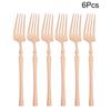 6Pcs Mirror Dinner Forks Cutlery Blakc Stainless Steel Fork Flatware Kitchen Silverware Western Dinnerware Restaurant Fork Set