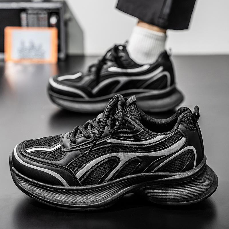 

Men s shoes 2025 summer new trend versatile platform leisure sports youth breathable mesh dad shoes 39