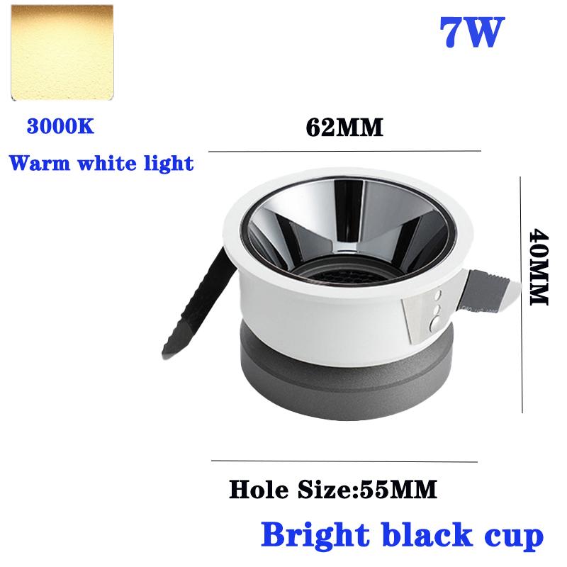 Modern LED Ceiling Spot light Downlight Indoor Lighting Recessed Round Spotlight For Commercial  Living Room Dining Bedroom COB