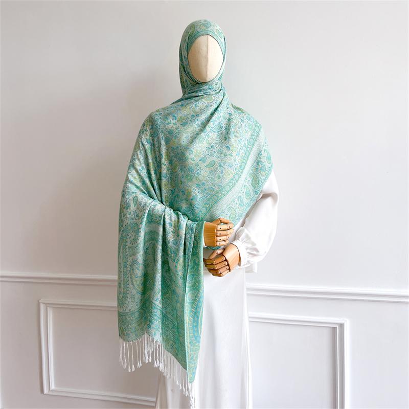 Bohemian Autumn Scarf Cashmere Women Jacquard Pashmina Design Floral Female Thick Blanket Soft Bufanda Warm Shawl Poncho Stole