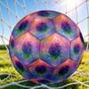 1pc Hexagon Dreams Themed Soccer Ball, Size 5, Lightweight PVC Material, Outdoor Training Soccer Ball Gift. q62259