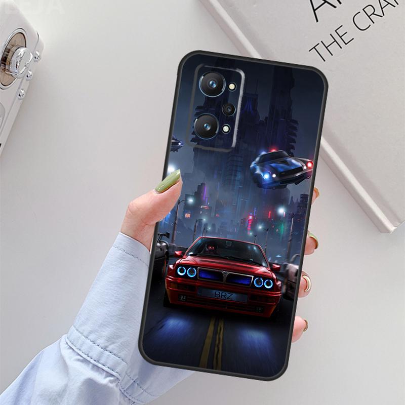 Boy Racer Car For Realme C67 C61 C75 C55 C53 C51 C21Y C25S GT 6 6T 5 GT7 Pro 10 11 12 13 14 Pro Plus Case