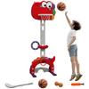 Children's Basketball Hoop, Adjustable Height, 5-in-1 Ball Launcher, Golf, Soccer, Lasso Game, Ages 3-6