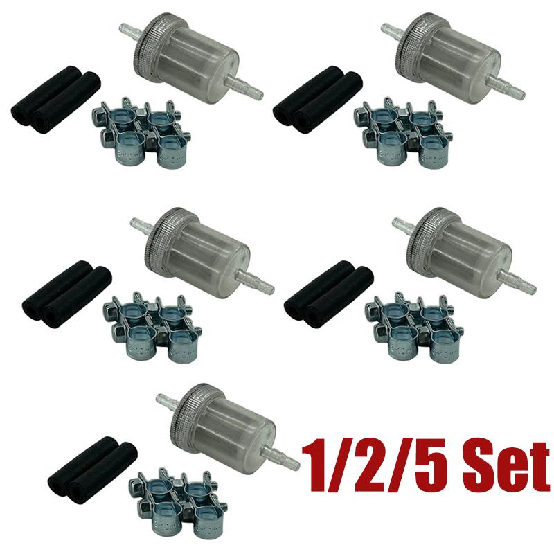 1/2/5er Set Diesel Inline Öl Kraftstofffilter & Verbindungsschlauch & Clip Für Webasto Eberspacher Auto LKW Luft Diesel Standheizung