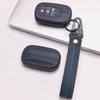 Soft Silicone Smart Key Sleeve for Honda Fit Civic Accord Inspire HRV CRV Pilot with Keychain Honeycomb Texture Racing Stripe Smart Key Fob Sleeve