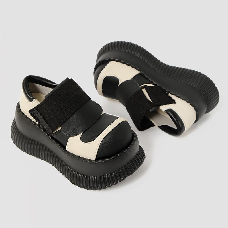 Fashion Women's Black Mary-Jane Platform Pumps Round Closed Toe Ankle Strap Shoes Women's Fashion Chunky Heels Lolita College Shoes