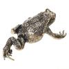 QX2E Handcrafts Metal Toads Figurine Symbolizing Wealth and Good Fortunes for Office Home Desktop Decors Fengshuis Ornament