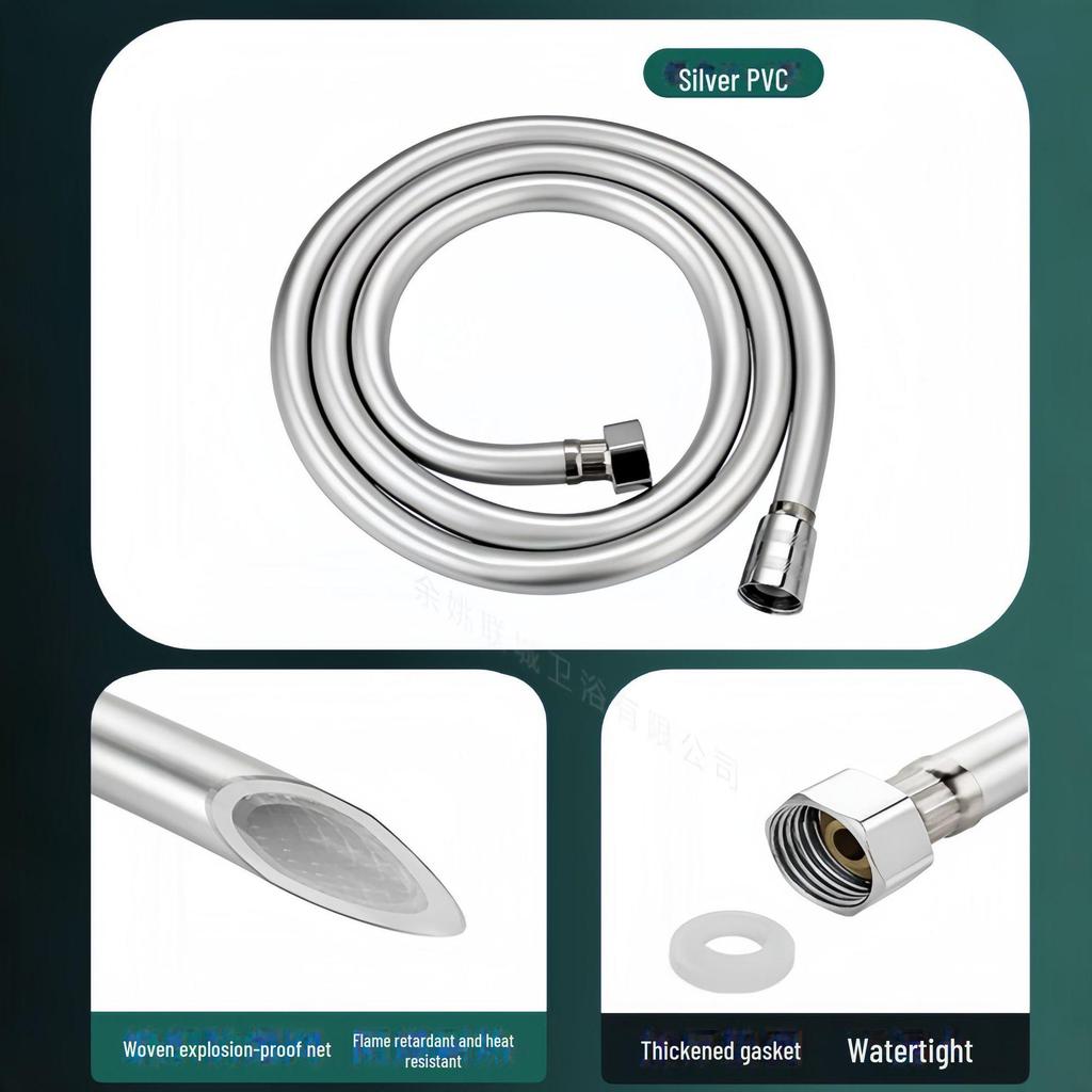 Sprchová hadice z PVC odolná proti výbuchu - Vysokotlaká dešťová tryska a připojení k ohřívači vody (4 body)