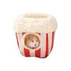 POTATO Hamster House Winter Hamster House Fluffy Cute Design Sleeping Bag Pet House Multifunctional Hut Playground Nest Removable Thermal House Warm