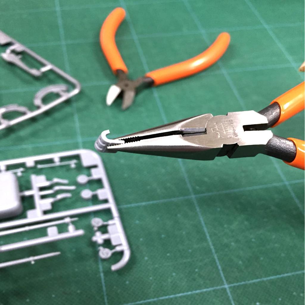 Fujiya MP9-110 Short Nose Radio Pliers, Compact, Ultra-Fine Tip (Spring Attached), 110mm
