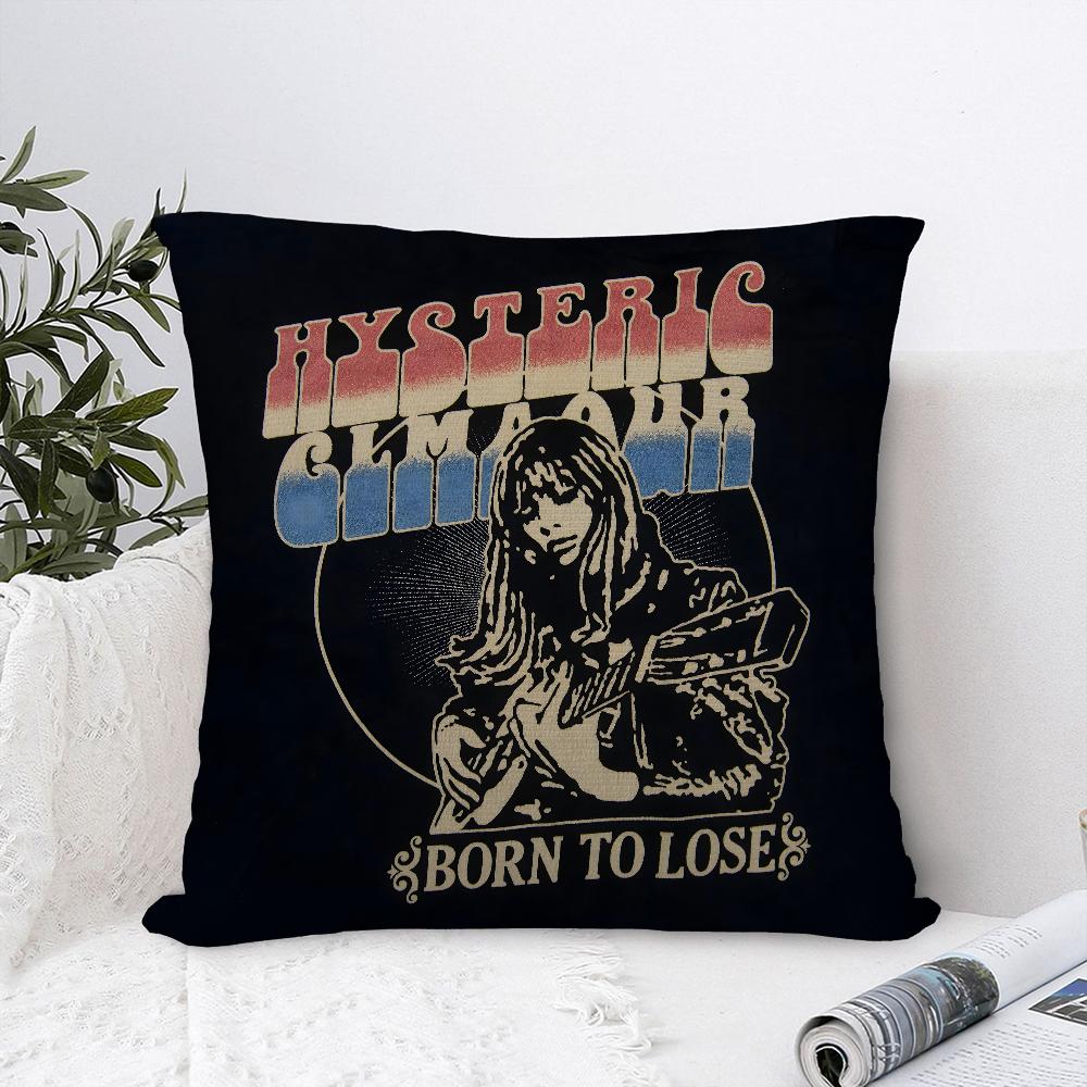 Hysteric Glamour Girl Pillow Case Sofa Decorative Home Double-Sided Print Plush Square Throw Pillow Covers Cushion Decor Cover