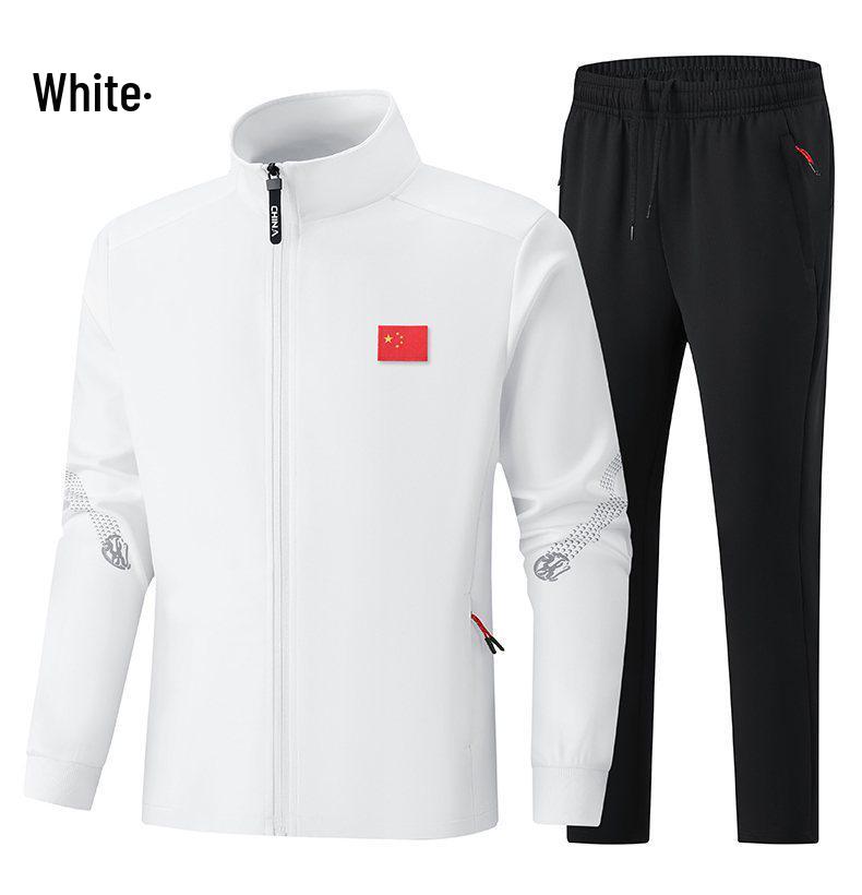 Unisex Autumn Sportswear Set for Students and Coaches: Martial Arts Uniform and Casual Wear.