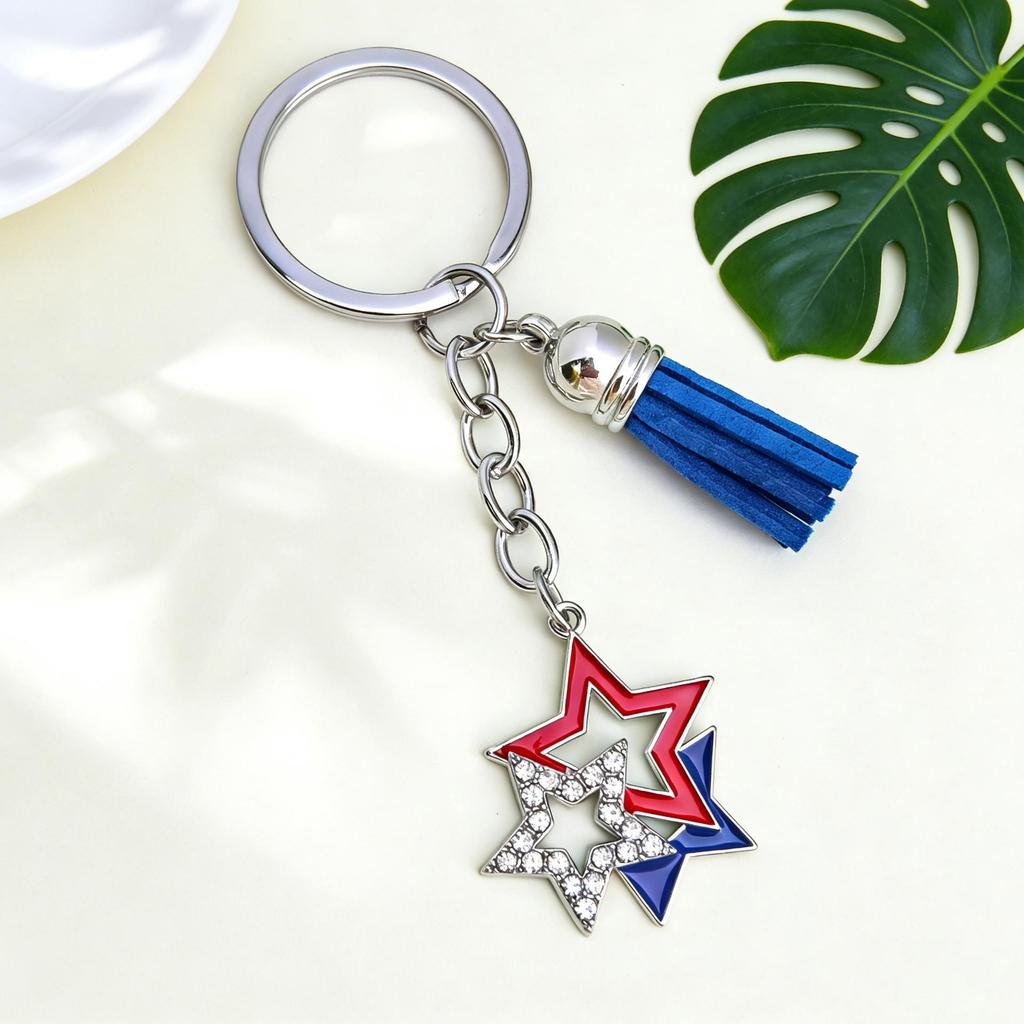 Freedom Day Tassel Keychain & Phone Pendant - Trendy Independence Day Bag Ornament