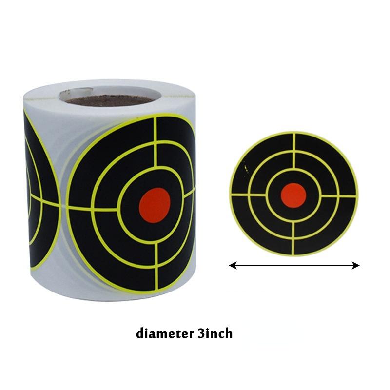 3"/7.60cm100pcs/roll Reactive Shooting Sticker Self-adhesive Splash and Target Sticker