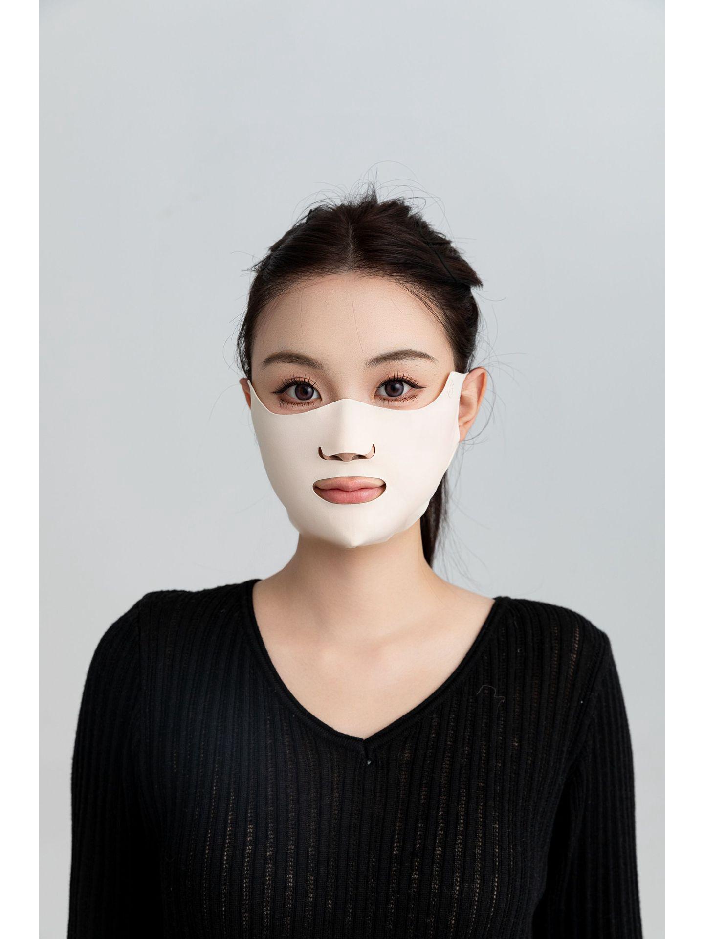 

Autumn-Winter Breathable Anti-UV Warm Face Mask for Outdoor Running One Size слоновая кость