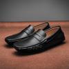 Zapatos de cuero genuino de talla grande, mocasines para hombre, zapatos casuales cómodos, mocasines planos para hombre, calzado para hombre