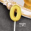 Large Gold Number Candles for First Birthday, Full Moon, Children's Cake Decorations, and Party Accessories.