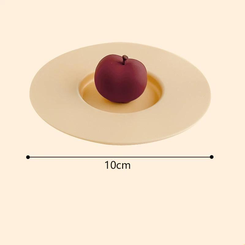 Lebensmittelecht 10cm Cartoon Silikon Tassenabdeckung Hitzebeständig Auslaufsicher Saugfähig Staubdicht Deckel für Küche Tägliche Nutzung Kaffeebecher