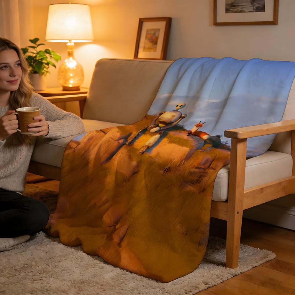Throw High-Density Short Plush Blanket For Sofa Nap Air-Conditioned Room Soft Skin-Friendly The Bad Guys 75x90cm