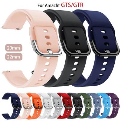20mm/22mm pásek Pro Amazfit GTS/2/2e/3/4 GTS2 Mini/GTR 4/3/Pro/47mm/GTR2/2e/stratos 2/3 silikonový náramek Amazfit bip Pásek na hodinky
