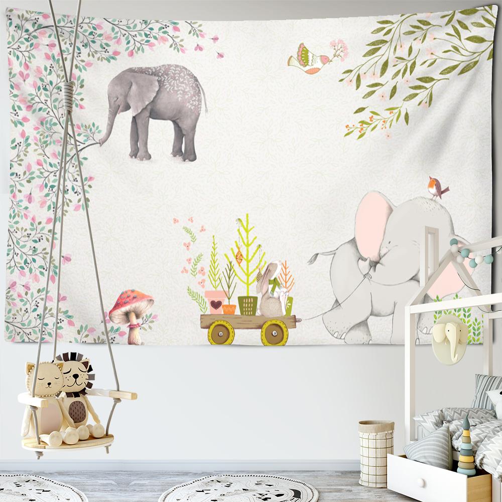 Desene animat balenă ocean tapiserie suspendat perete boem Ins vânt Kawaii animație artă dormitor decor acasă