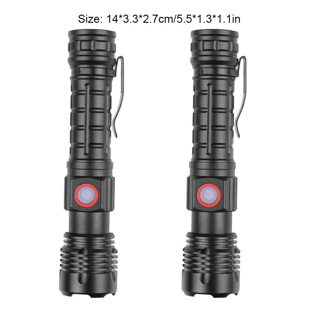 Small Flashlight Super Bright Portable Torch Rechargeable Multipurpose Light Hand Lamp Lighting Outdoor Household