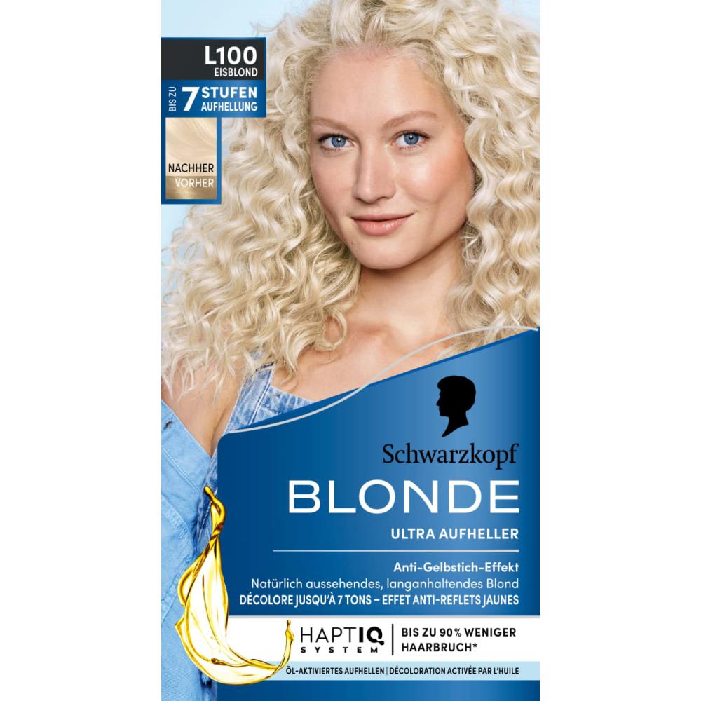 

Schwarzkopf Blonde Brightener L100 Platinum Ice.