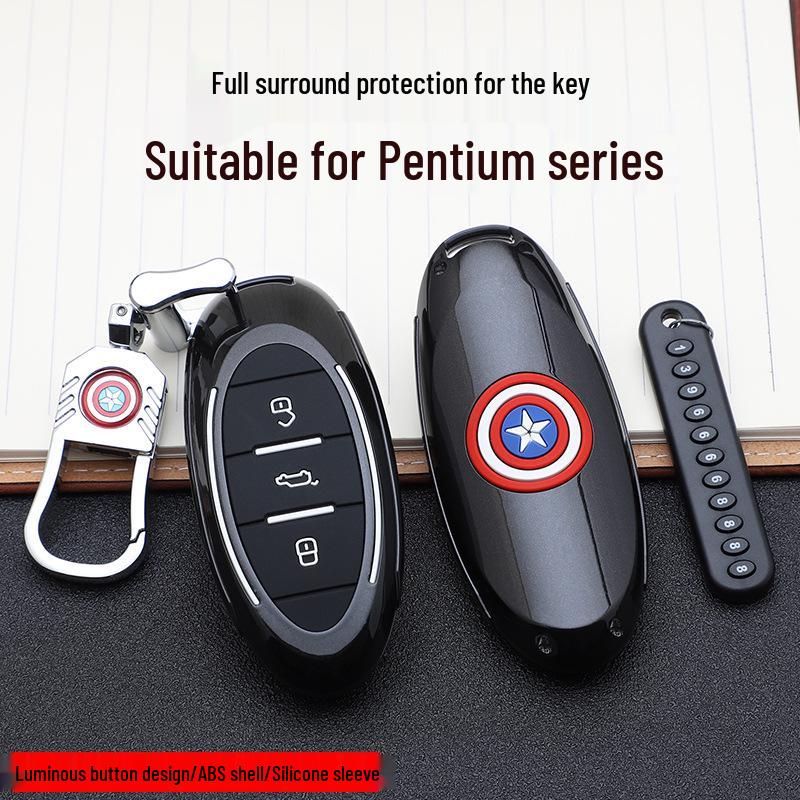 Bestune Marvel Car Key Cover: Stylish, Personalized Remote Case with Buckle Design
