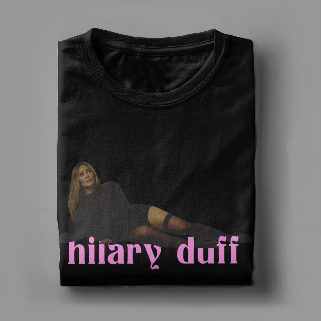 Hilary Duff The Girl Has Luck Unisex T Shirt Novelty Tee Shirt Short Sleeve Crewneck TShirts Pure Cotton New Arrival Tops