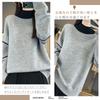 Boretipseo Knit High Long Pullover Plus Perfect for Winter Women's Sweater, Neck, Sleeve, Top, Turtleneck, Soft, Figure-Flattering, Stylish, Casual,