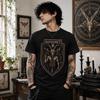Baphomet T-Shirt: Gothic Occult Design | Satanic Goat Tee | Gothic Gift for Witches, Pagans & Metalheads | Dark Aesthetic Witchcraft Apparel