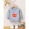 European sizes A Cute Halloween Print Round-Neck Sweatshirt for Baby Girls Aged 0-3 Years, Durable And Wrinkle-Resistant.