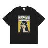 T-shirt Imprimé Casablanca Hommes Femmes Coupe Ample Manches Courtes Haut Décontracté