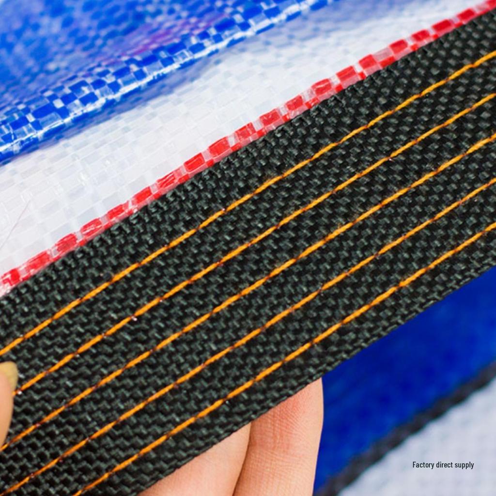 Three-Color Striped Waterproof Thickened Plastic Outdoor Awning and Dustproof Cover