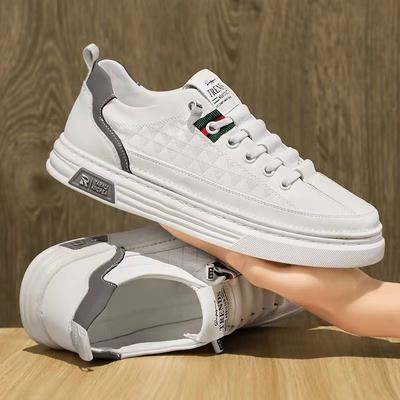 Autumn Sports and Leisure Board Shoes Pilot Leather Shoes Lightweight Soft Sole Waterproof Small White Tide Shoes